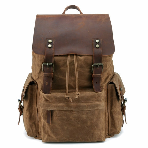 High Quality Fashion Canvas Backpack For Young Men
