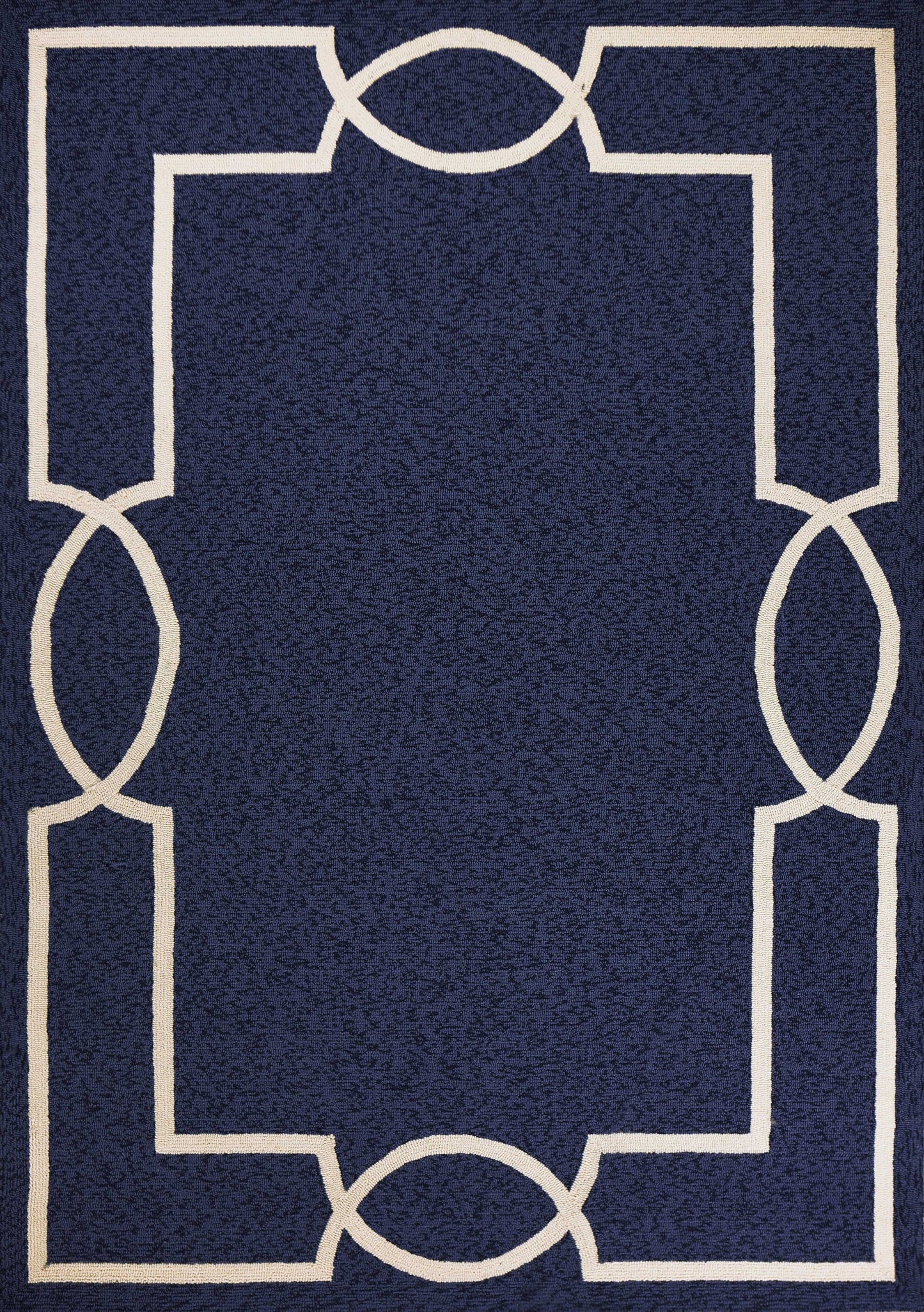 3inches x 5inches Ocean Coastal Bordered Area Rug