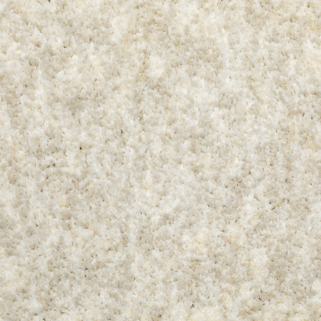 10inches x 13inches Modern Shag Ivory Indoor Area Rug
