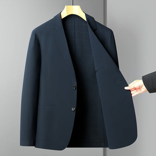 Men's Summer Thin Suit Men's Casual Fashion Business Light Ice Silk