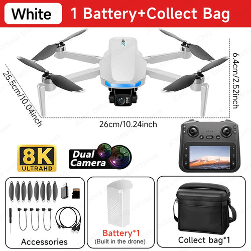 JCMO S-X1 3-Axis Gimbal Camera Drone 8K 50fps Professional Dual Camera