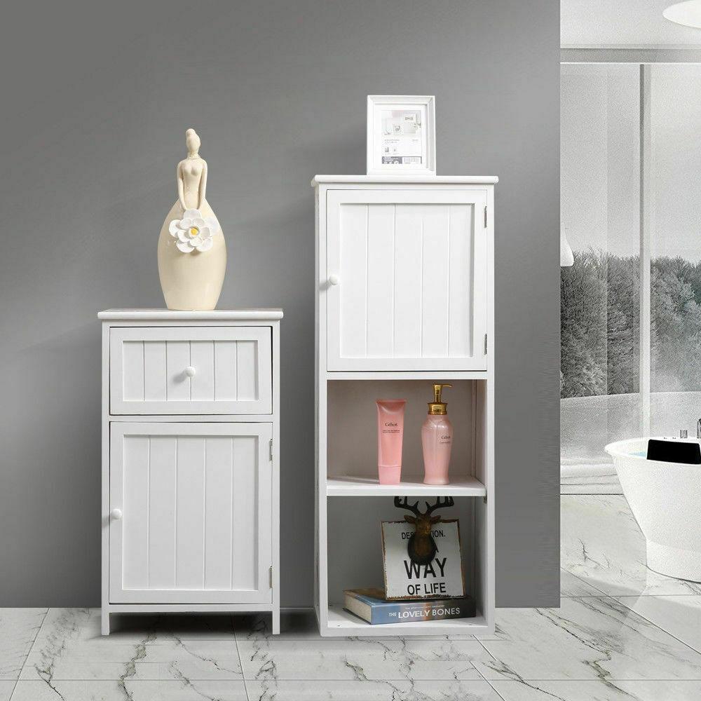 Levede 2 in 1 Bathroom Tallboy Furniture Toilet Storage Cabinet