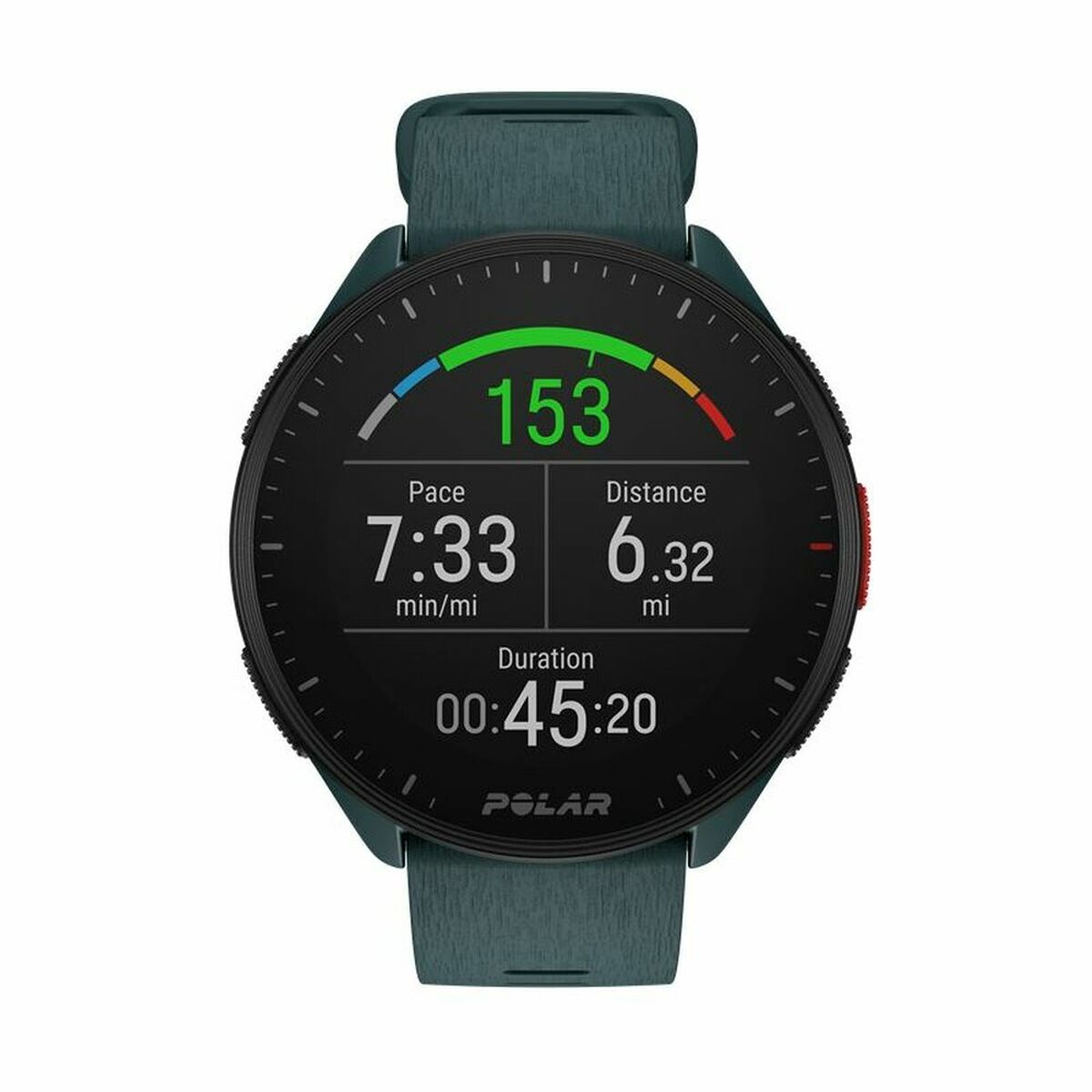 Smart Watch with Pedometer Running Polar Pacer 45 mm Green