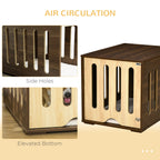 Furniture Style Dog Crate End Table with Removable Door Panel, Dog