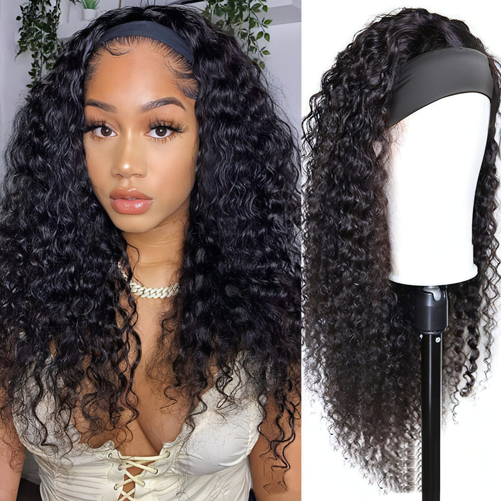 - LuxeFlow Hair Natural Color Full Real Hair Wig Cover
