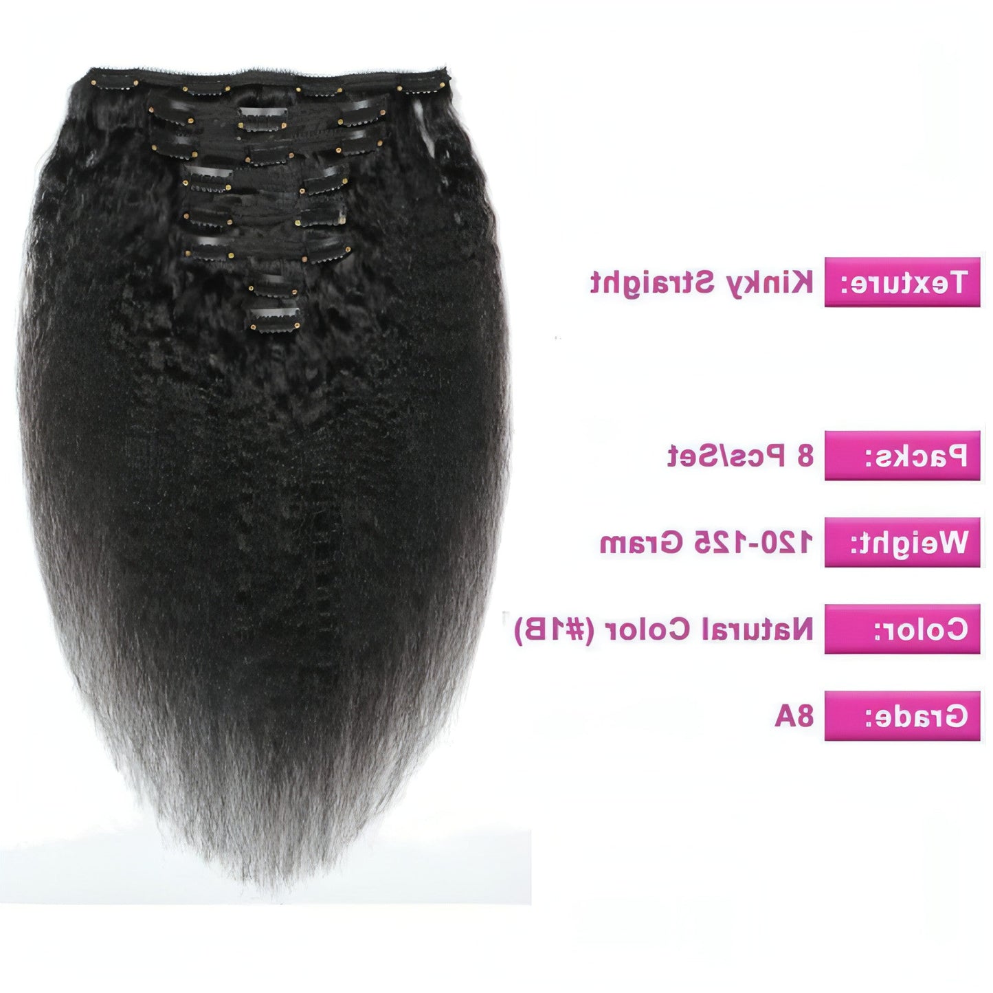 LuxeWave™ Natural Kinks – Clip-In Hair Volume, Redefined