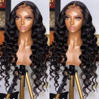 180% Density Full 4x4 Transparent Lace Front Loose Wave Human Hair Wig