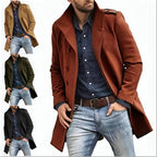 European Style Woolen Men's Coat Autumn And Winter New Thickened