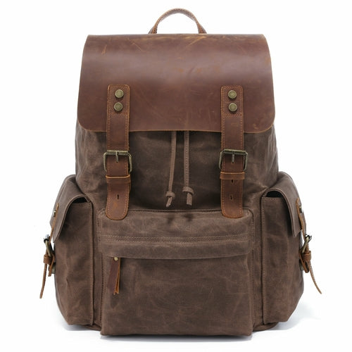 High Quality Fashion Canvas Backpack For Young Men