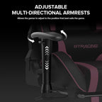 Ergonomic Gaming Chair With Bluetooth Speakers And Footrest
