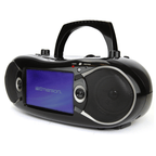 Emerson 7" Bluetooth DVD Boombox w AMFM Radio, Stereo Speakers &