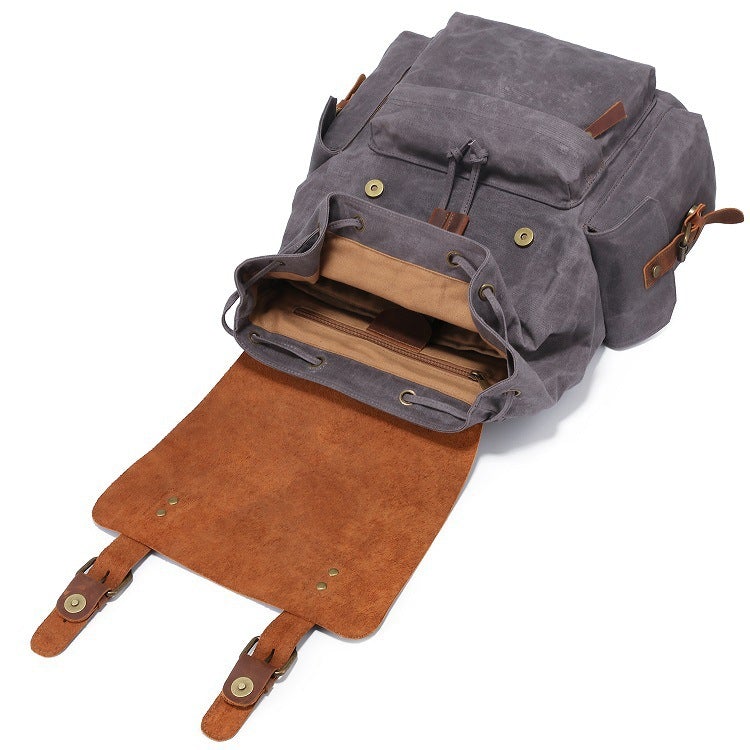 High Quality Fashion Canvas Backpack For Young Men