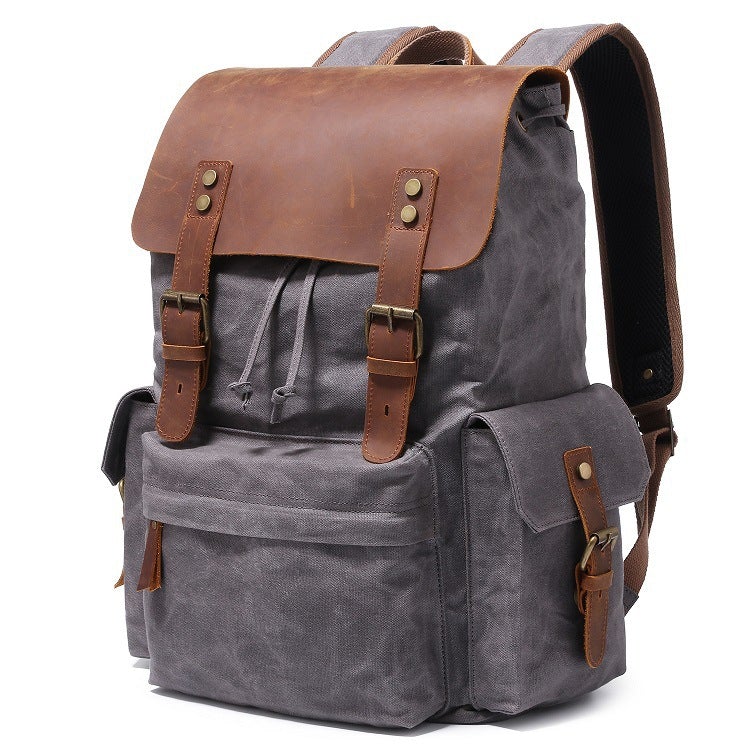 High Quality Fashion Canvas Backpack For Young Men