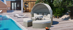 Patio Furniture Round Outdoor Sectional Sofa Set Rattan Daybed