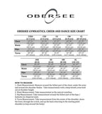 O3GL065 Obersee Girls Gymnastics Leotard One-Piece Athletic Activewear