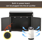 Hidden Cat Litter Box Furniture with Storage Bench , Wooden Pet House