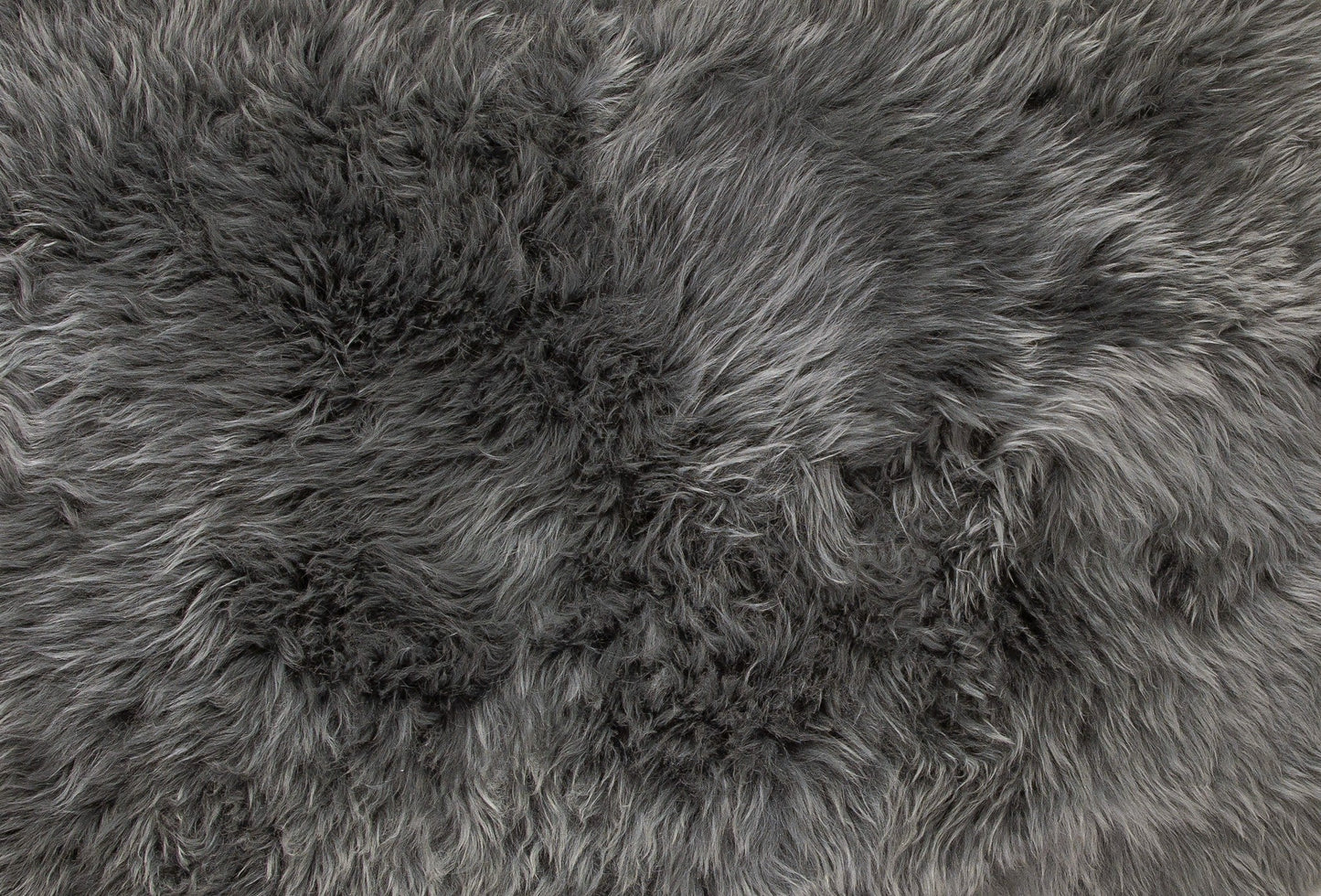 24inches x 72inches x 2inches Gray Double Sheepskin - Area Rug