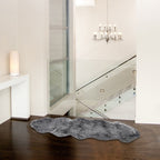 24inches x 72inches x 2inches Gray Double Sheepskin - Area Rug