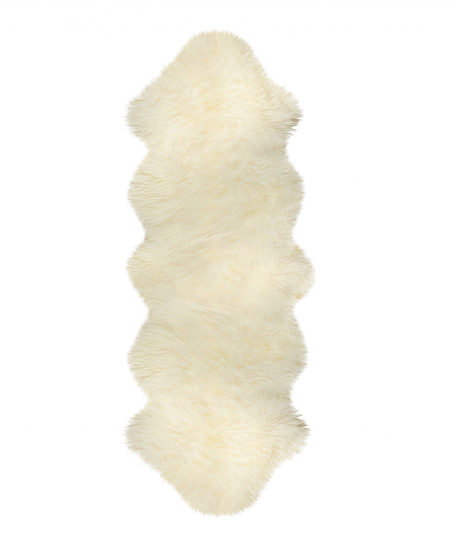 24inches x 72inches x 2inches Natural Double Sheepskin - Area Rug