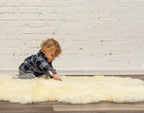 24inches x 72inches x 2inches Natural Double Sheepskin - Area Rug