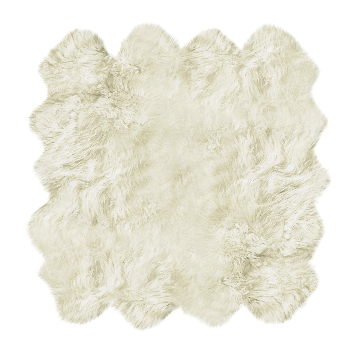 6inches x 8inches Natural New Zealand Sheepskin Area Rug