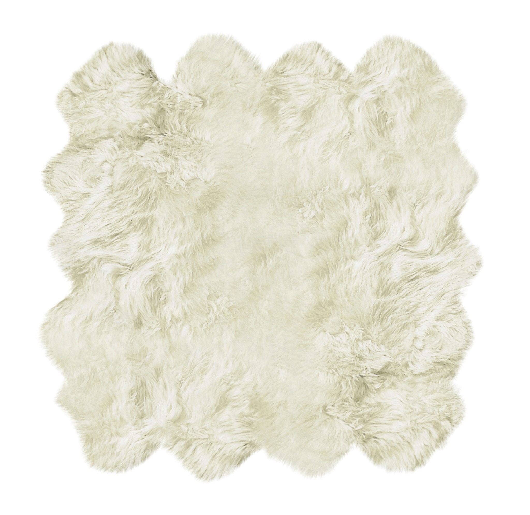 6inches x 8inches Natural New Zealand Sheepskin Area Rug