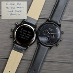 Handwriting Engraving - Men's Architect Motivator in Black with Black