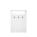 Modern Cat Litter Box Enclosure Furniture – White Wooden Hidden Cat