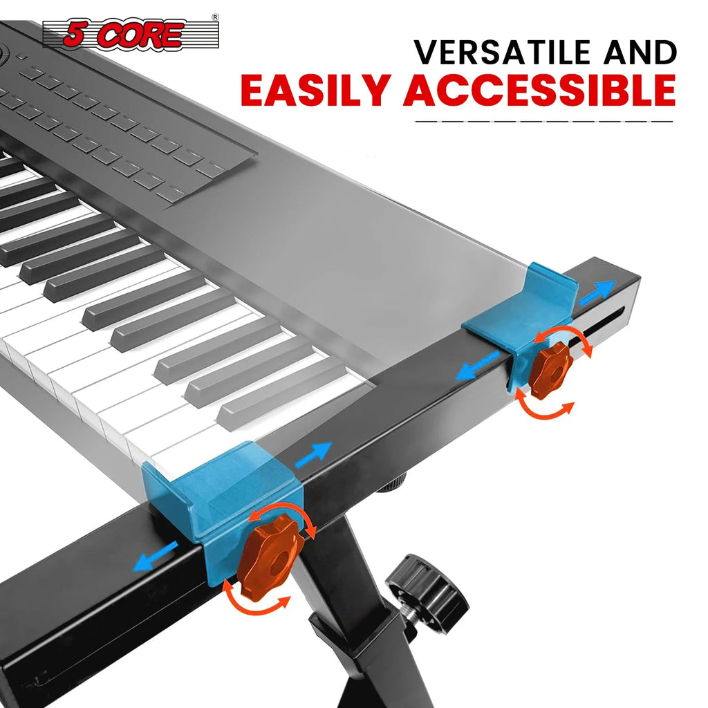 5Core Keyboard Stand Z Style Sturdy Adjustable Electric Piano Riser
