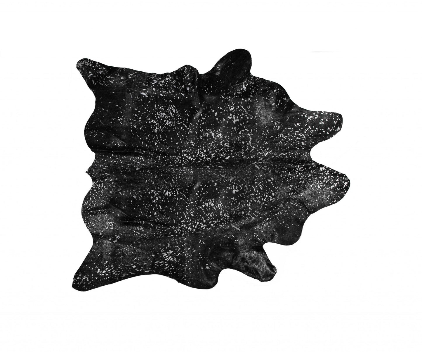 72inches x 84inches Gray and Silver Cowhide - Area Rug
