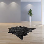 72inches x 84inches Gray and Silver Cowhide - Area Rug