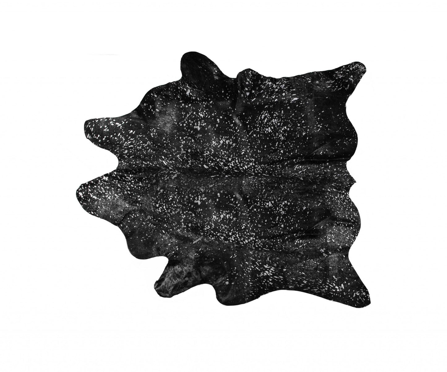 72inches x 84inches Gray and Silver Cowhide - Area Rug