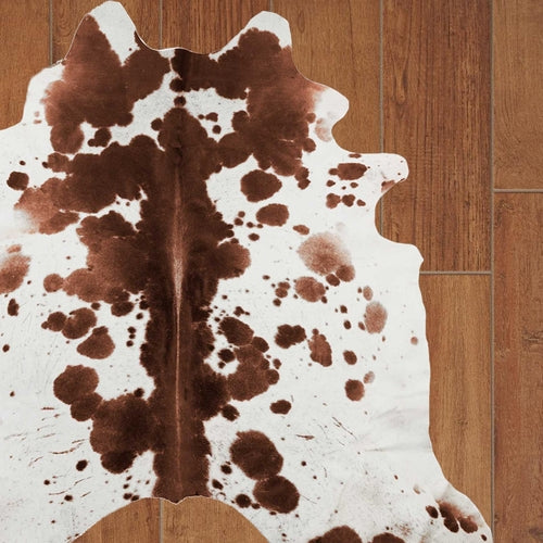 72inches x 84inches Brown White Cowhide - Rug