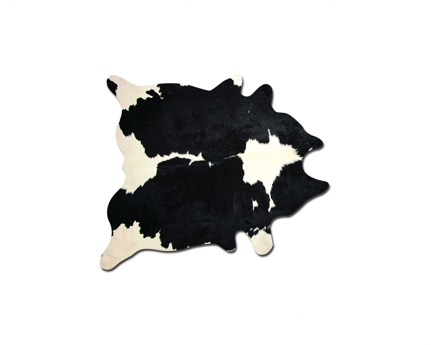 60inches x 84inches Black And White Cowhide - Area Rug