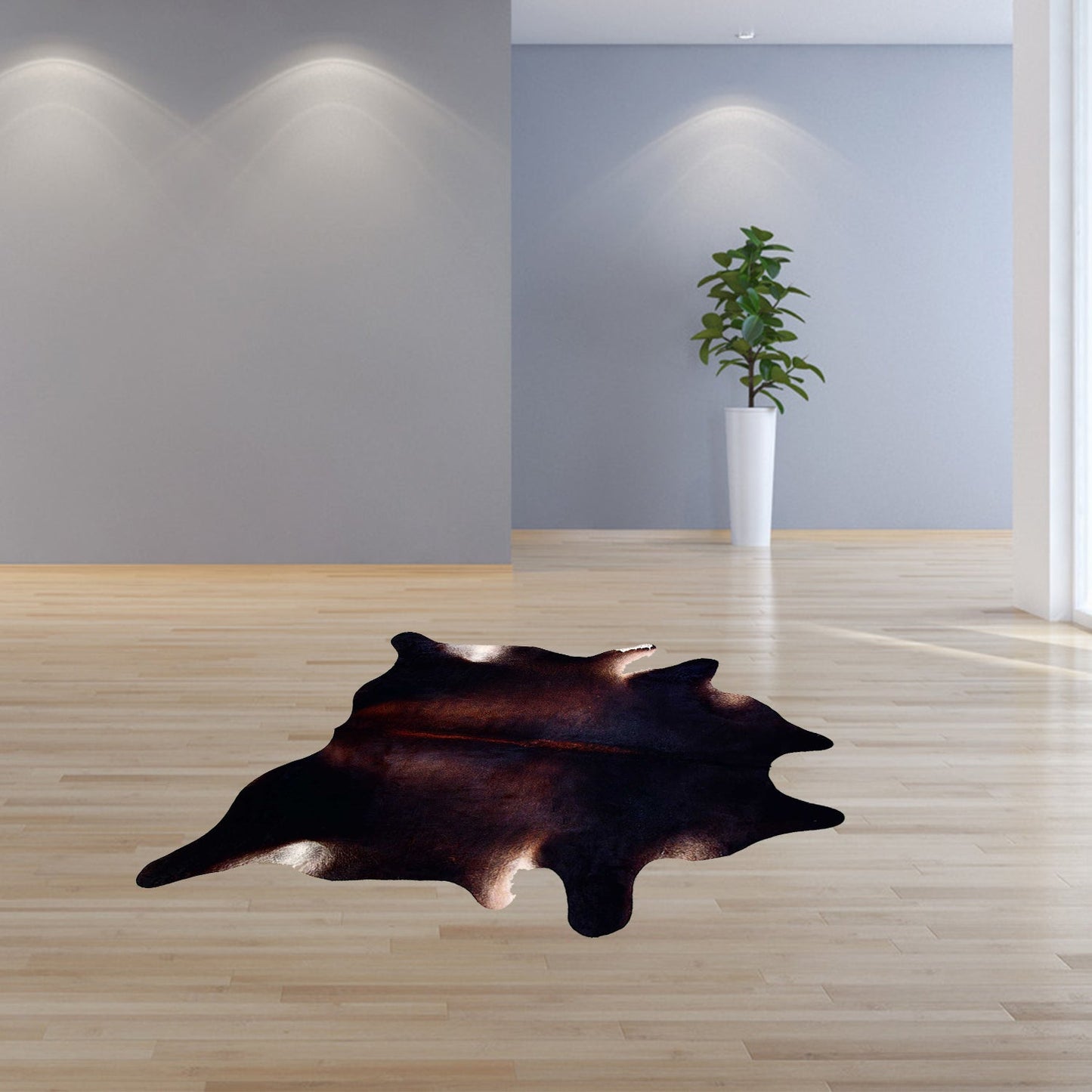 60inches x 84inches Black And White Cowhide - Area Rug