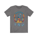Headphone and Mic Music is my Life T-Shirt