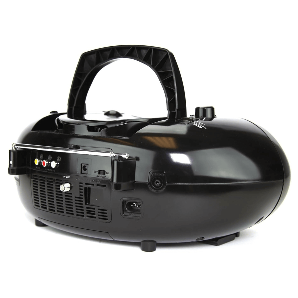 Emerson 7" Bluetooth DVD Boombox w AMFM Radio, Stereo Speakers &