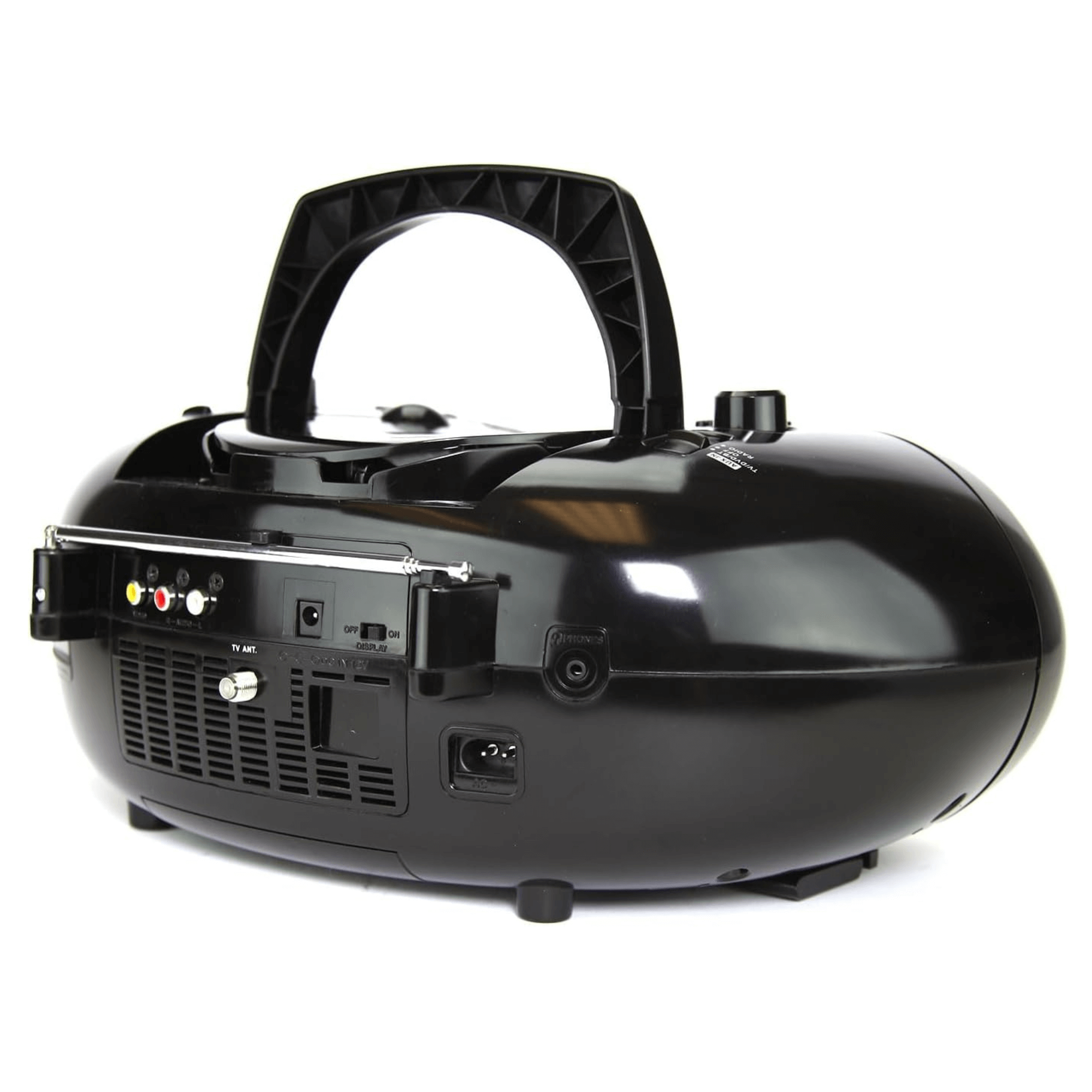 Emerson 7" Bluetooth DVD Boombox w AMFM Radio, Stereo Speakers &