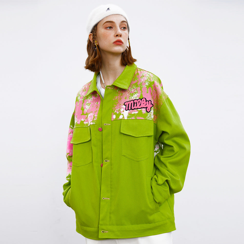 Splash-Ink Workwear Jacket for Men and Women – Modern Streetwear Style