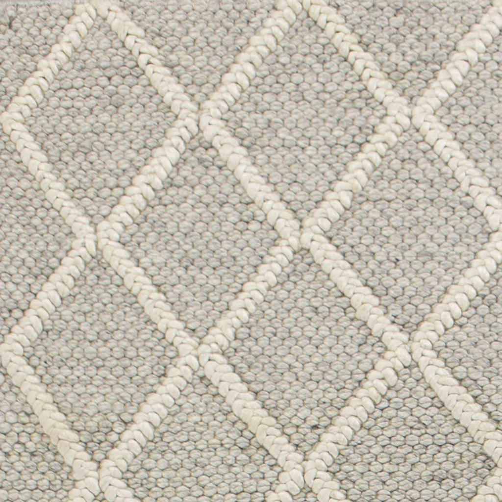 5inches x 7inches  Wool Grey Area Rug
