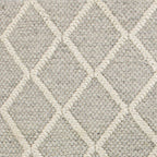 5inches x 7inches  Wool Grey Area Rug