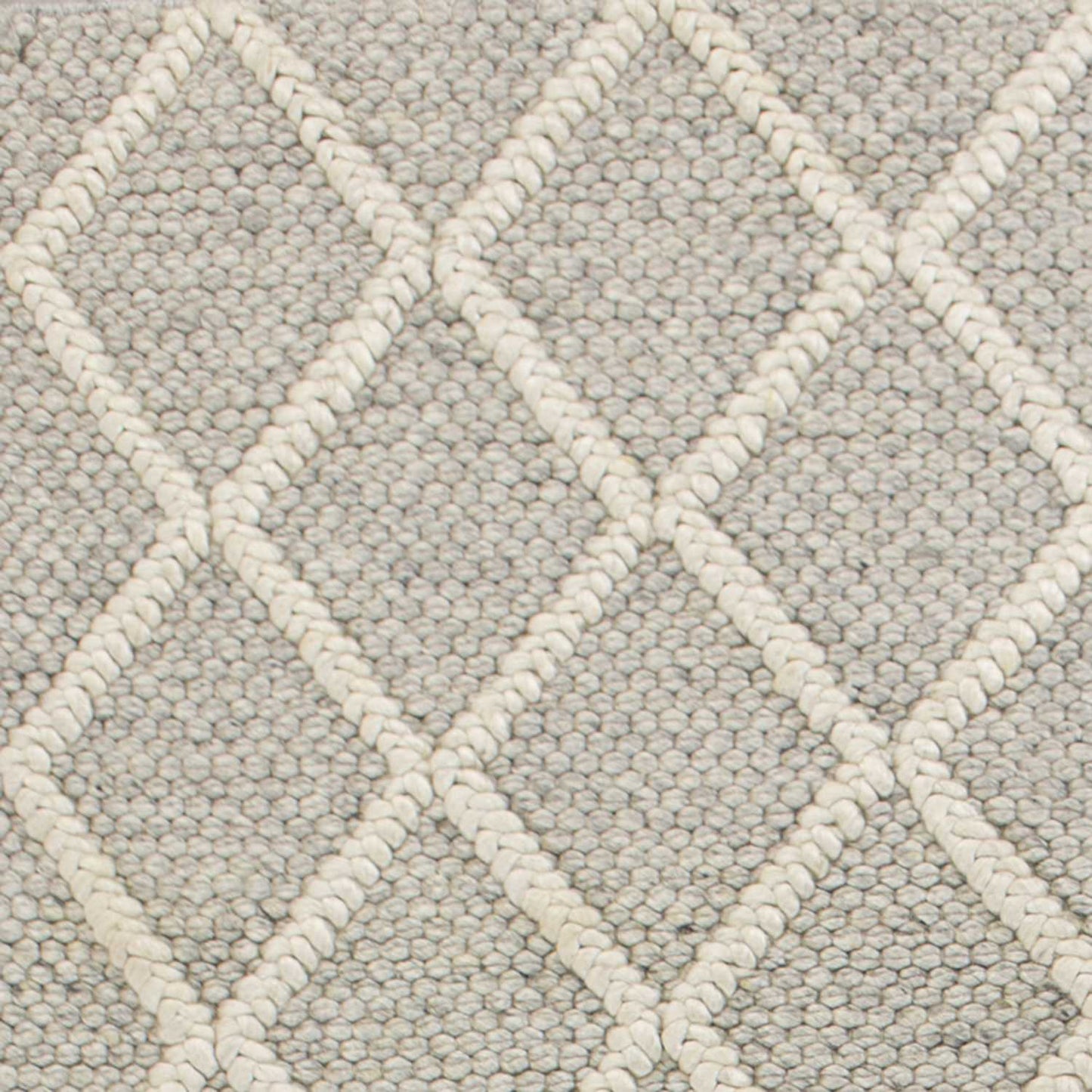 5inches x 7inches  Wool Grey Area Rug