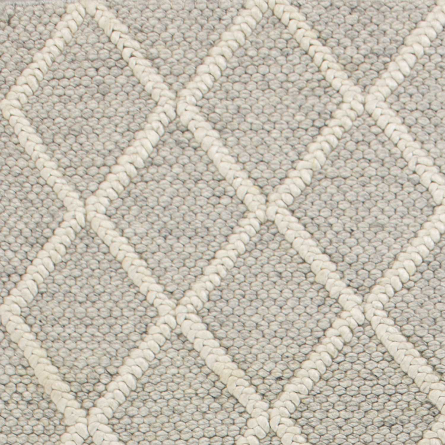 5inches x 7inches  Wool Grey Area Rug