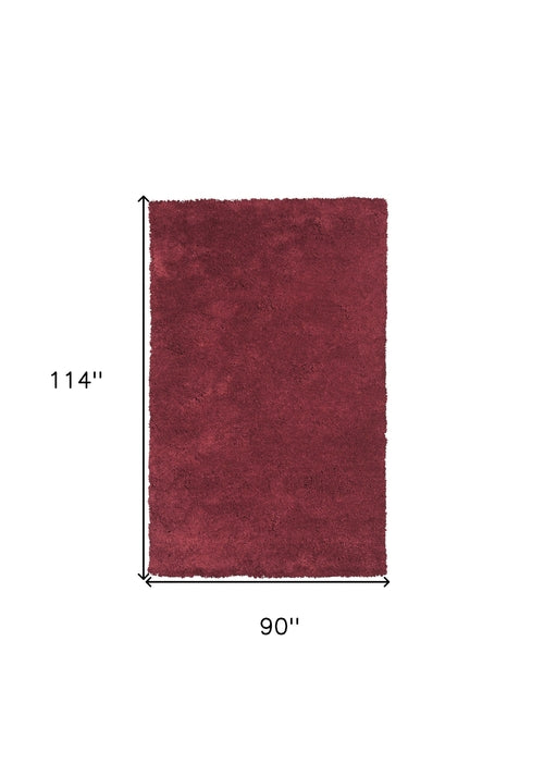 8inches x 10inches Polyester Red Area Rug