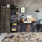 7' x 9'  Polypropylene Ivory  Area Rug
