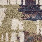 7' x 9'  Polypropylene Ivory  Area Rug