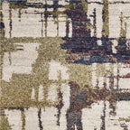 7' x 9'  Polypropylene Ivory  Area Rug