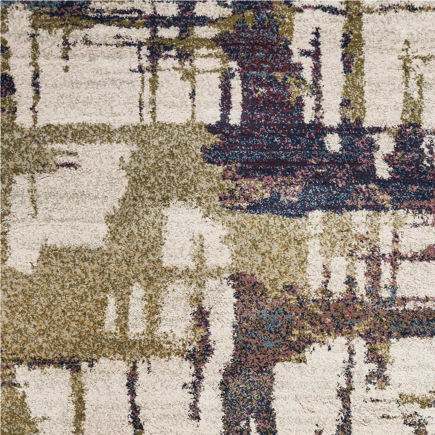 7' x 9'  Polypropylene Ivory  Area Rug