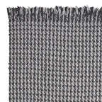 8inchesx10inches Grey Hand Woven Houndstooth Indoor Area Rug