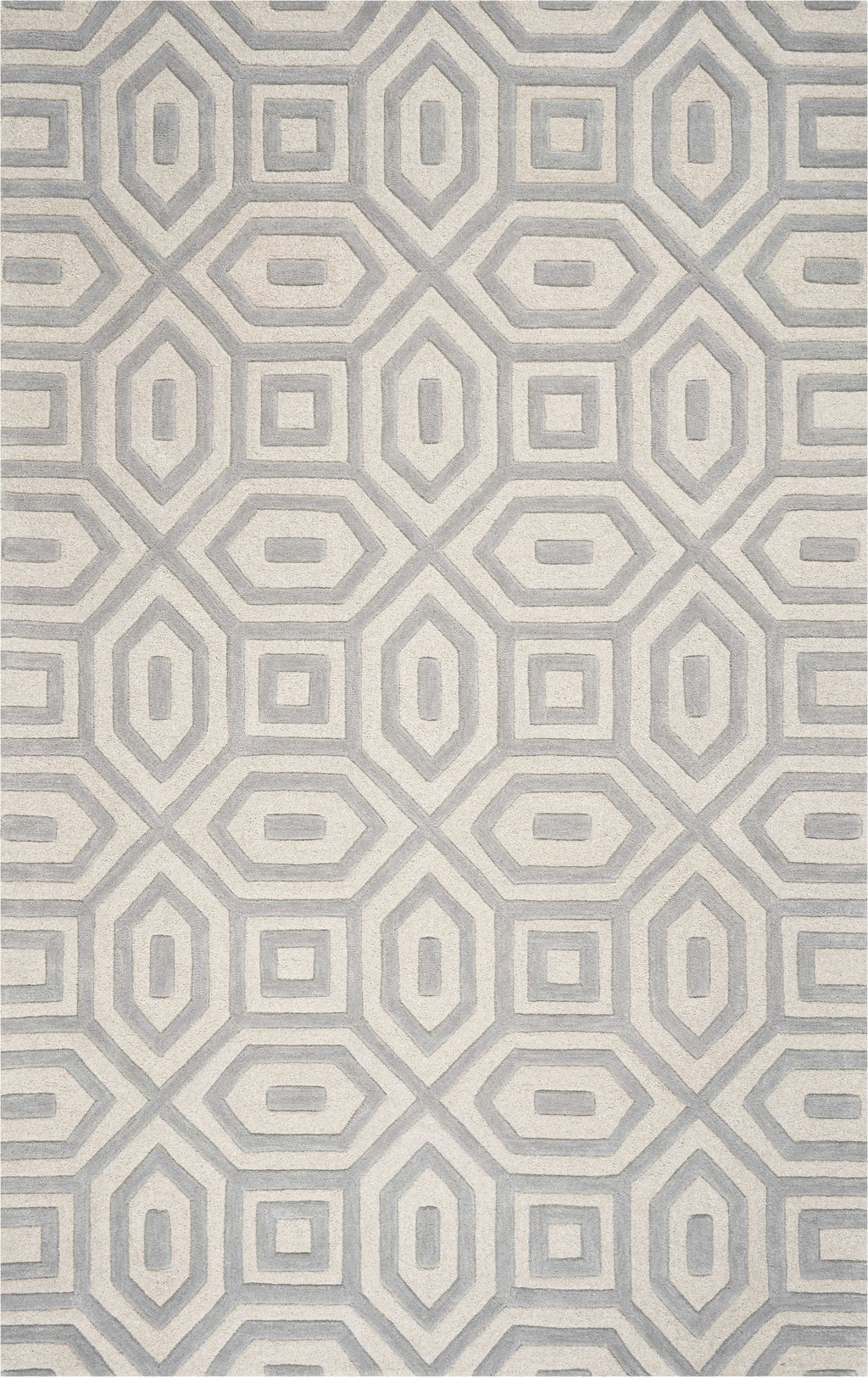 8inches x 10inches 6 Wool Grey Area Rug
